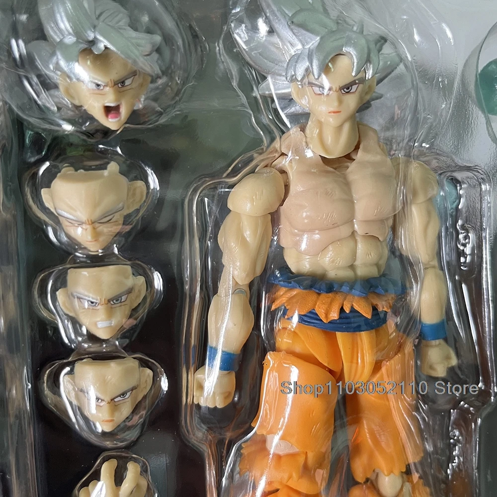 Dragon Ball Z Son Gokul figura de acción SHFiguarts Anime daño de la guerra Super Saiyan colección modelo regalos de cumpleaños