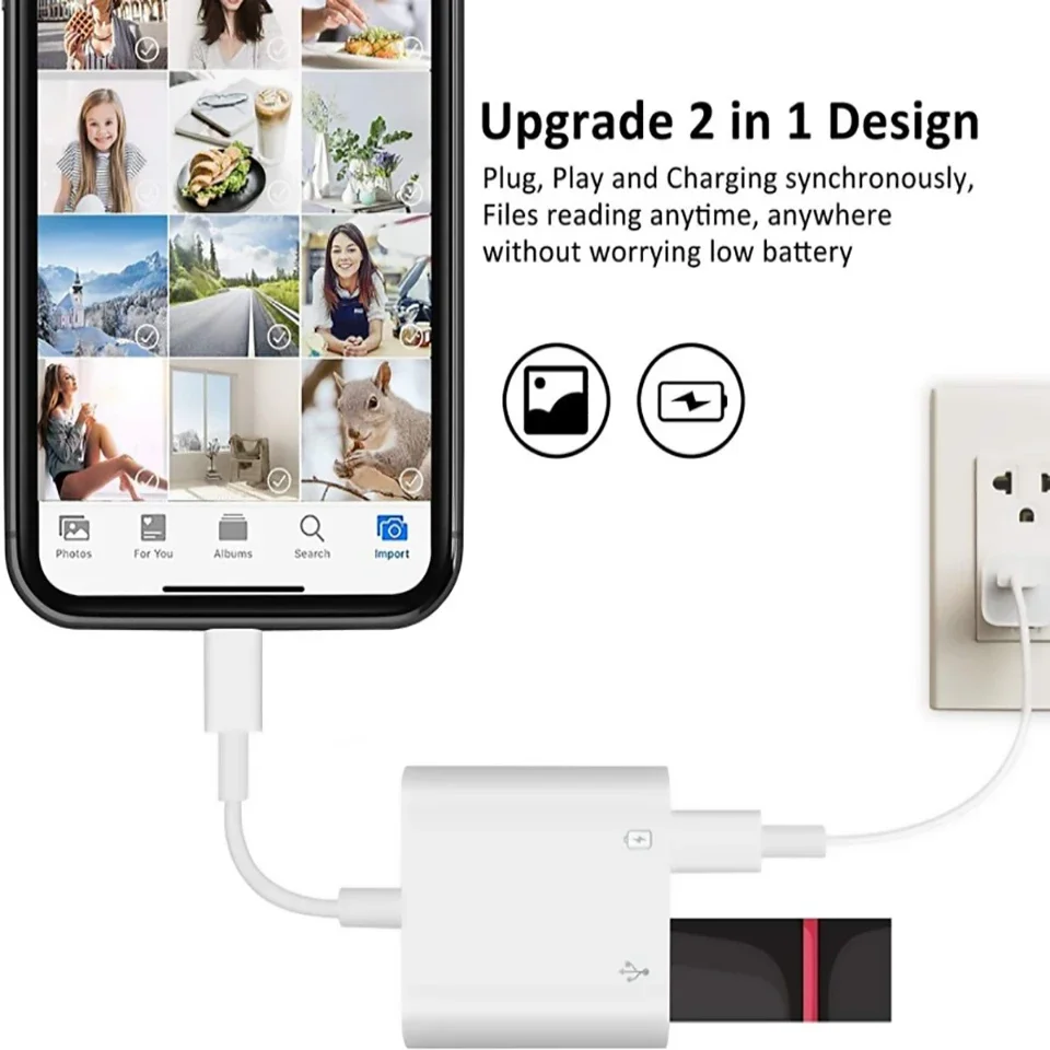 Adaptador de USB-C a USB-A3.0 con adaptador de carga TYPE-C OTG Cable OTG divisor tipo C adaptador USB hembra OTG para teclado de ratón