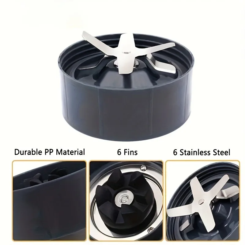 Piezas de repuesto para accesorios de base de licuadora y exprimidor Nutribullet 600W/900W, incluye 1 hoja y 2 juntas