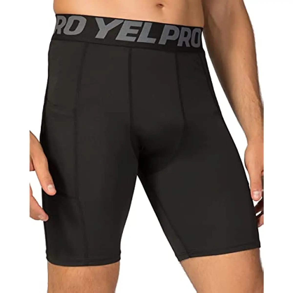 Pantalones cortos de compresión para hombre, pantalones deportivos de secado rápido para Fitness, entrenamiento para correr, pantalones cortos de baloncesto para maratón, pantalones cortos elásticos para entrenamiento de gimnasia