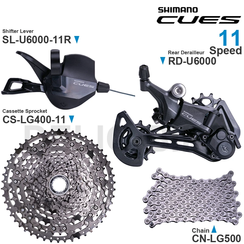 Grupo SHIMANO CUES U6000 SL-U6000-11R RD-U6000 CS-LG400-11 CN-LG500 Piezas originales
