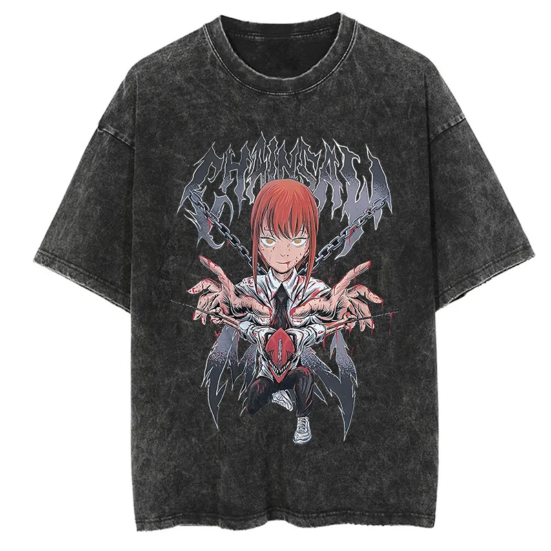 Camisetas gráficas Vintage de algodón con lavado ácido para hombres y mujeres, camiseta informal de verano de gran tamaño, camisetas de manga corta para entrenamiento en gimnasio y Fitness