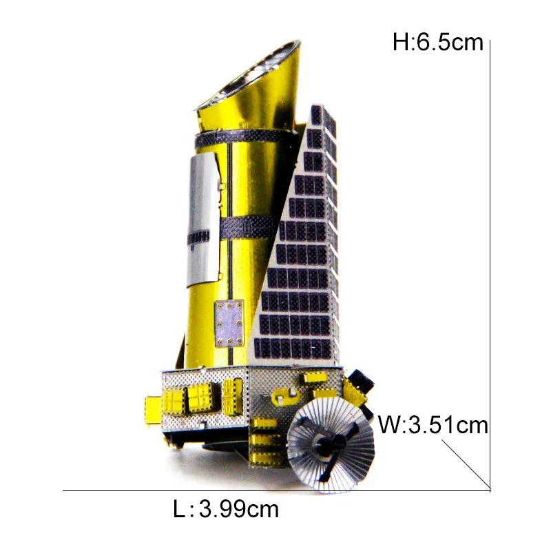 Rompecabezas de Metal 3D para exploración espacial, lanzadera Hubble, telescopio espacial, modelo de Marte Rover, juguete para niños, rompecabezas creativo, juguetes de regalo