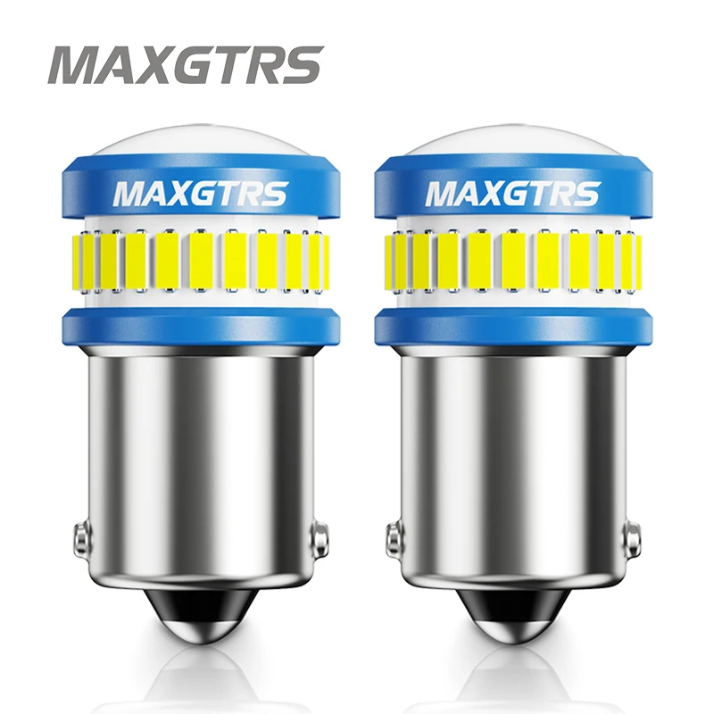 Bombilla LED de freno inverso para coche, luz de señal de giro de 12V, 2x1156 BA15S P21W 1157 7440 7443 W21/5W 3157 BAZ15D BA15D P21/5W Bau15s