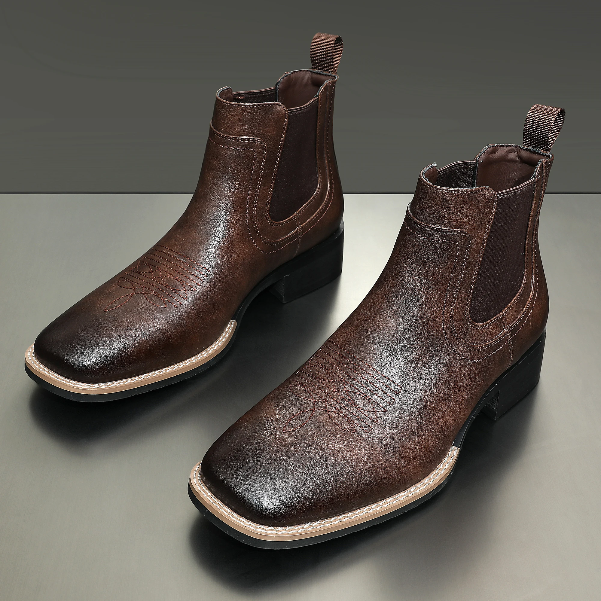Botas Chelsea de Moda para Hombre en Tres Colores, Cómodas y Versátiles con Suela de Goma Compuesta