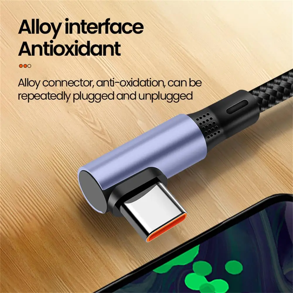 Cable de datos de carga rápida USB A/USB C a tipo C de 66W, codo corto de 90 grados para iPhone 16 15, Banco de energía, Cable USB C de 0,15/0,25/0,5 m