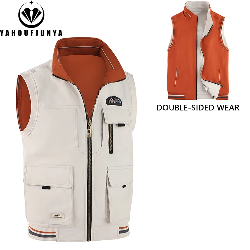 Chaleco de Verano 2026 para Hombre, Delgado, para Actividades al Aire Libre, con Cuello Alto, Transpirable, sin Mangas, para Camping y Pesca