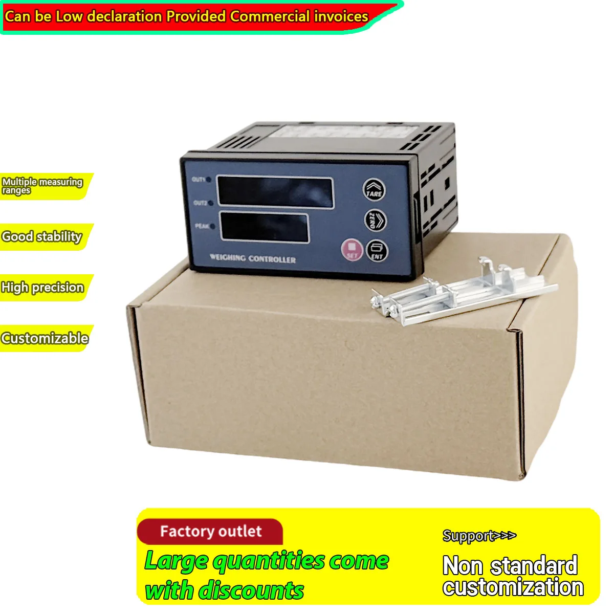 Controlador de Peso Profesional, Sensor de Fuerza, Monitor con Resolución de 1/100000, Indicador de Peso para Automatización, Indicador de Alarma