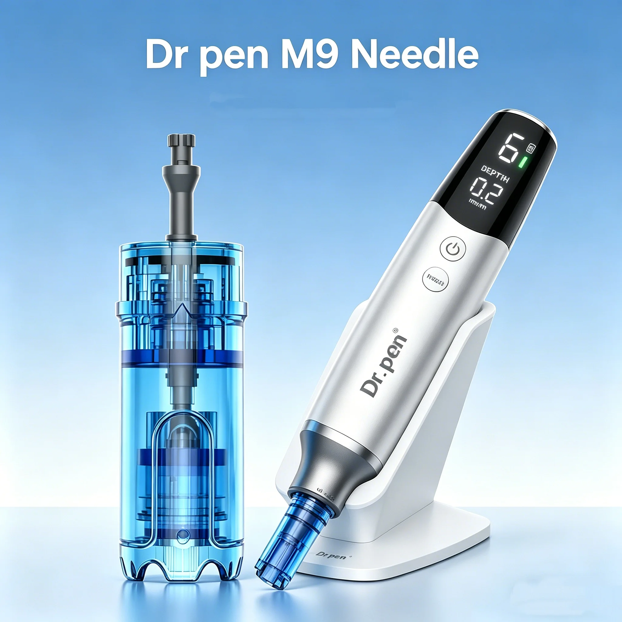 Agujas de Repuesto para Dr.Pen M9 con Diseño de Triple Bloqueo, Nano Microagujas que Previenen Infecciones y Penetrarán la Superficie de la Piel