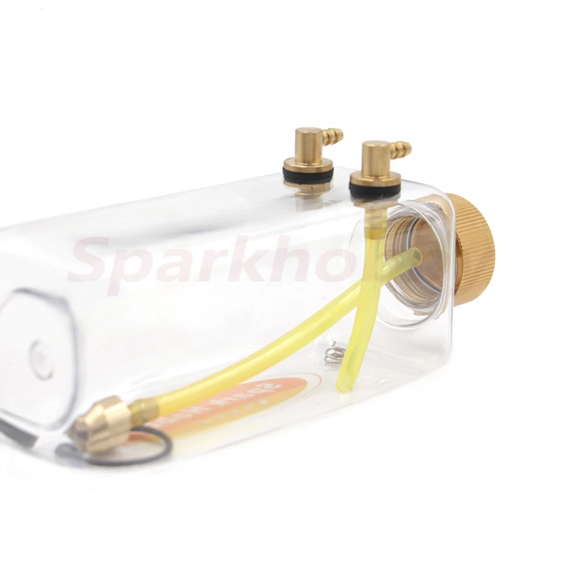 Tanque de combustible de plástico RC, cubierta de aleación de aluminio CNC para modelo de avión de Nitro y Gas RC, 260/360/500/700 CC/ml, 1 Juego