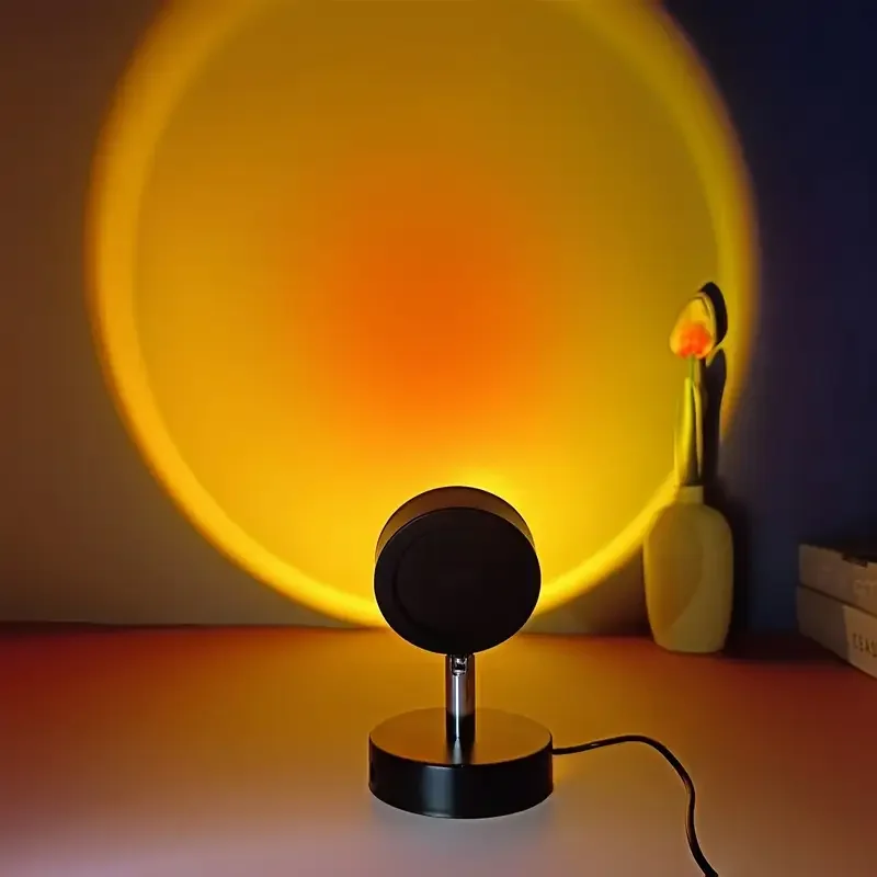 Lámpara de Atmósfera de Atardecer, Luz Nocturna, Lámpara de Noche, Lámpara de Atardecer para Fotografía, Lámpara de Atardecer para Dormitorio, Lámpara de Proyección de Atardecer