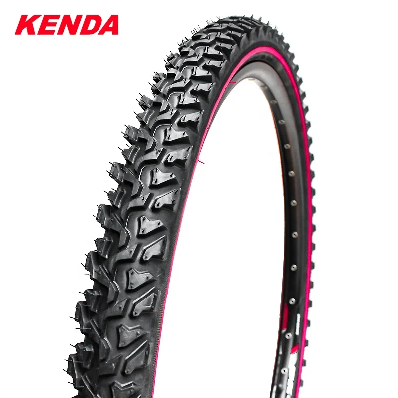 2 uds KENDA K849 24/26 pulgadas montaña MTB neumático de bicicleta BMX 24*1,95/26x1,95/2,1 negro rojo línea gruesa neumático de campo traviesa