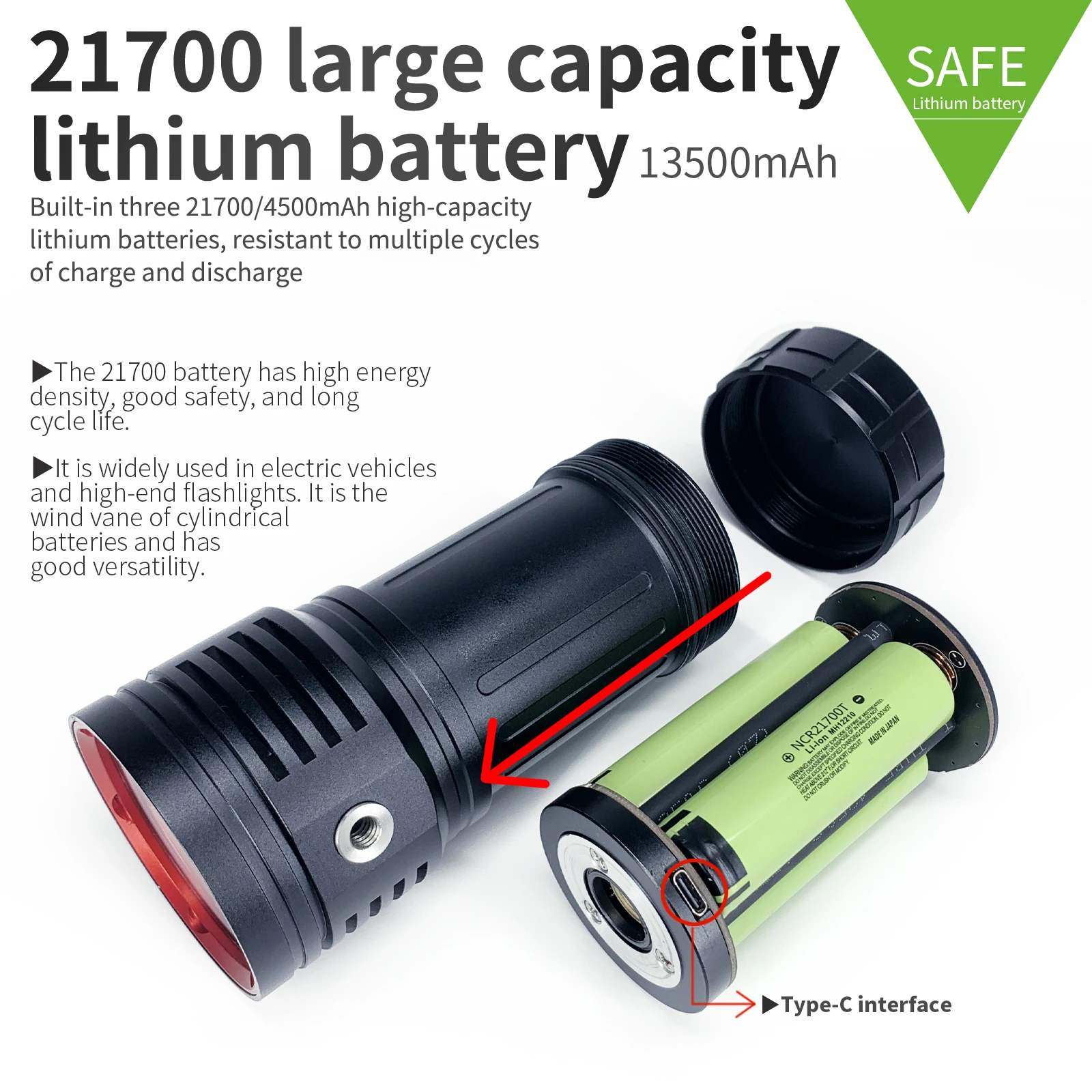 Linterna de buceo LetonPower 22800 lúmenes iluminación subacuática recargable 100m antorcha impermeable para fotografía luz de relleno de vídeo