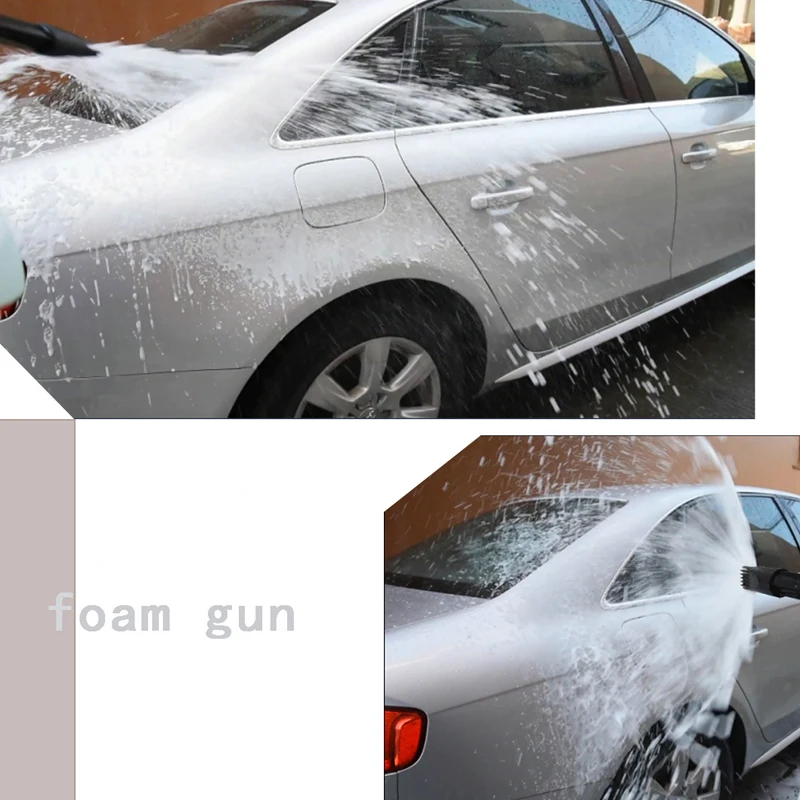 Boquilla de espuma para lavadora de coche ajustable, 1L, pistola de espuma para lavado de coches, olla de espuma de limpieza, lanza, jabón de agua, pulverizador de champú, pistola de espuma en aerosol