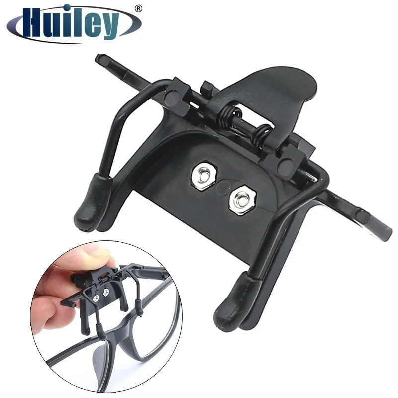 Clip de montaje Dental para gafas, lupa Binocular médica, lupa LED para dentista, lámpara de cabeza