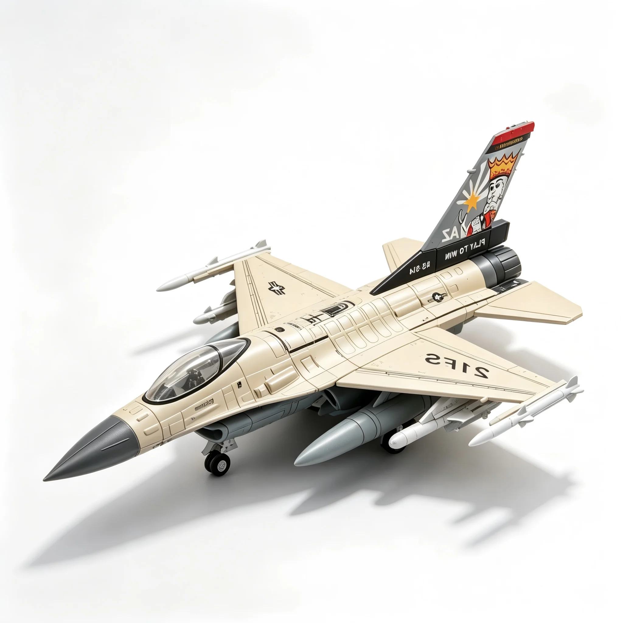 Modelo de avión de combate F-16 Fighting Falcon, réplica de avión militar de plástico y aleación, regalo coleccionable, decoración de escritorio para hobby de aviación, 1:72