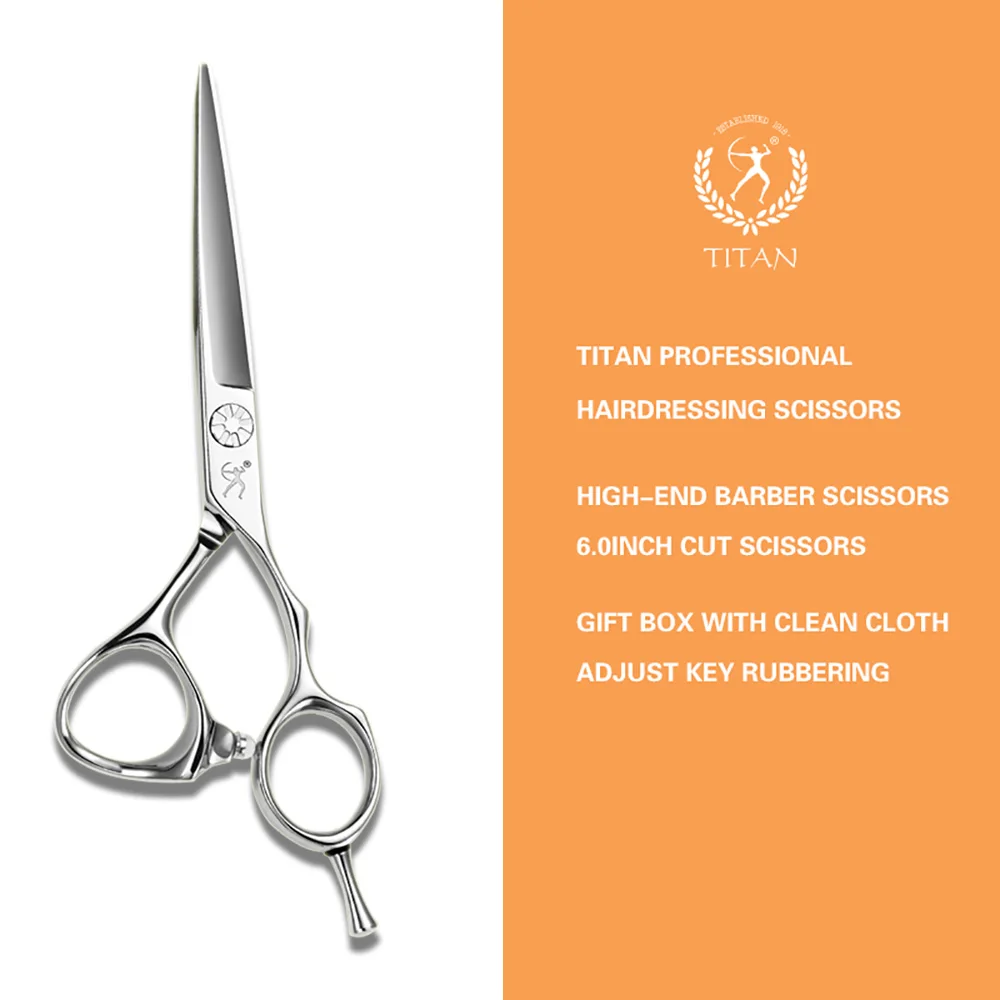 Tijeras de Peluquería Profesionales Titan de 5.75 Pulgadas, Acero VG10, Herramienta de Corte de Cabello