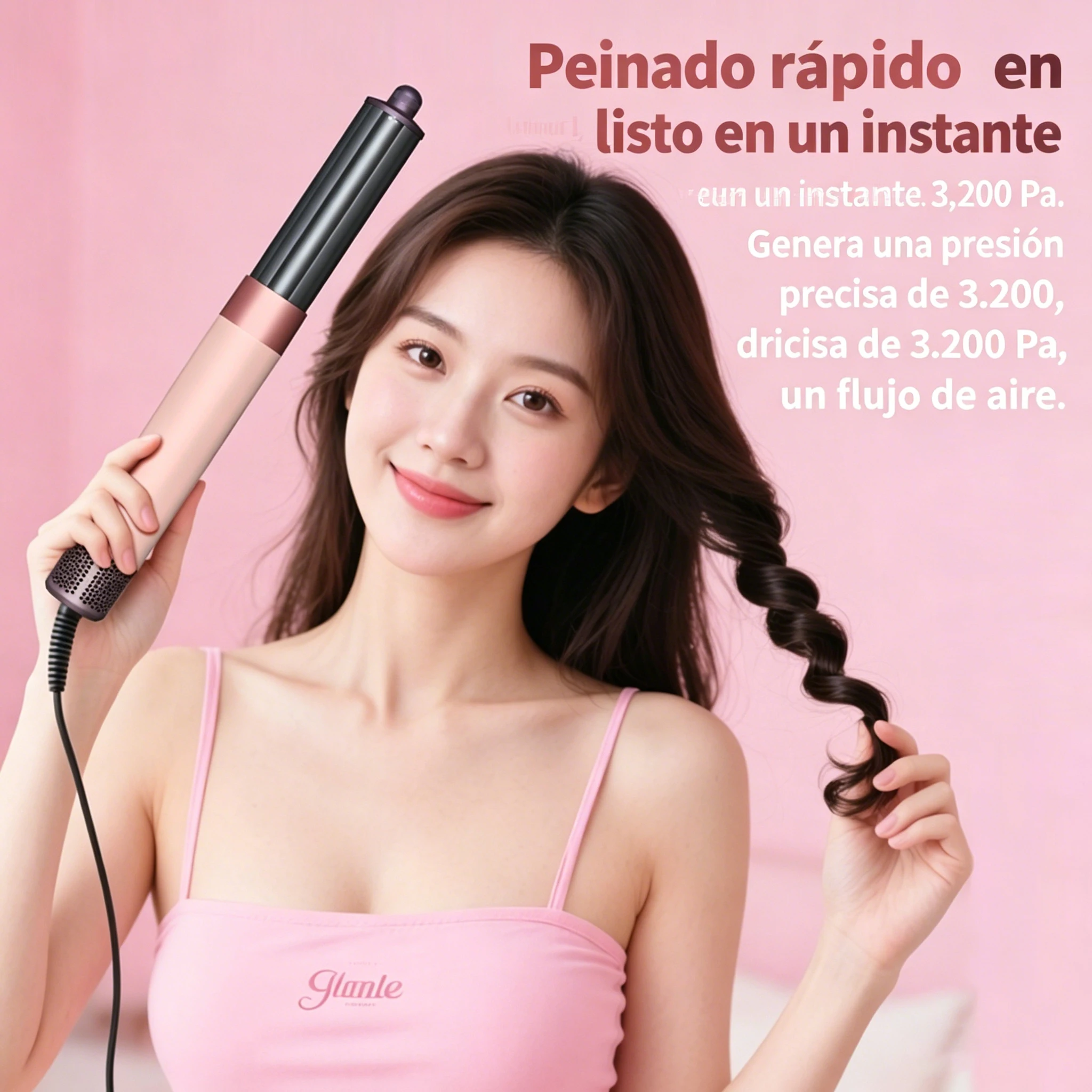 Sencicimen 6 en 1, Estilizador de Cabello Multifuncional Profesional Airwrap ™   Rizador de pelo con iones negativos, herramientas para rizar el cabello, envío local, no daña el cabello