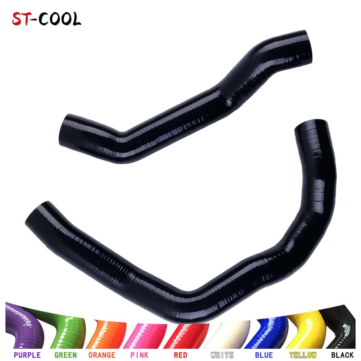 Para Alfa Romeo 147 156 GT 1.9 JTD Turbo, manguera de silicona roja/negra/azul/verde rígida para el intercooler, superior e inferior, 1 unidad o 2 unidades, 4 capas.