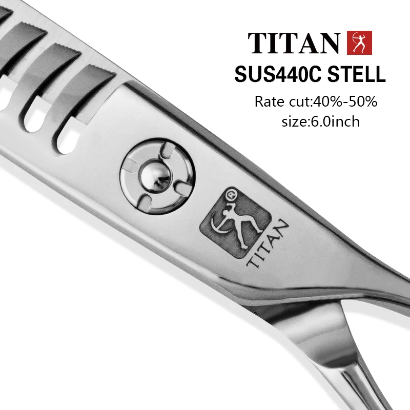 Tijeras Profesionales Titan para Cabello, Tijeras de Peluquería, Tijeras de Entresacar para Barbería