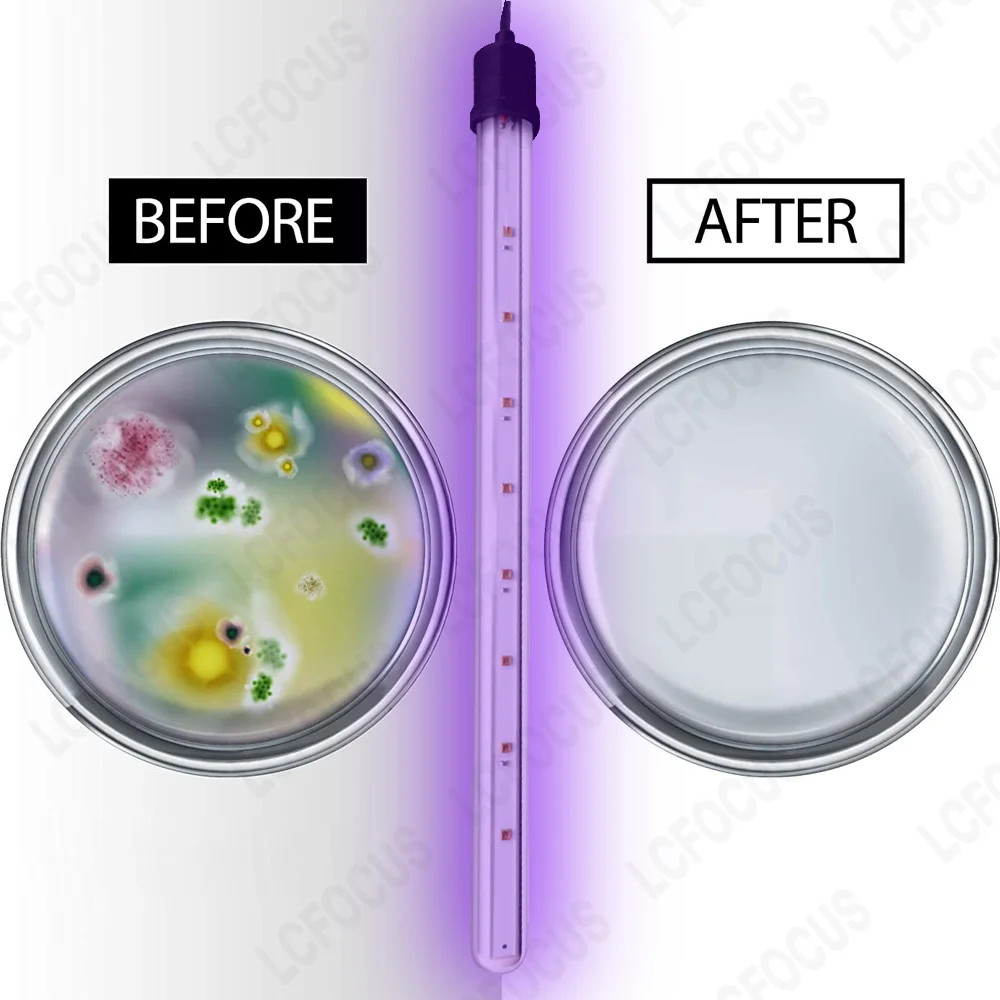 Lámpara de LED UV T6 4W 6W 8W 10W 270nm 280nm UVC IP68 bombilla impermeable 12V 24V para esterilización de agua y aire purificación desinfección