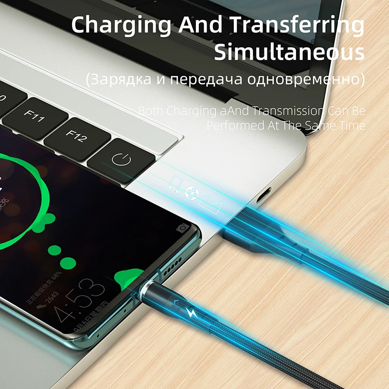 Cable USB C magnético 5A, carga súper rápida, Micro USB tipo C para iPhone 13, Samsung, Xiaomi, Huawei P30, Cable de datos de carga Android