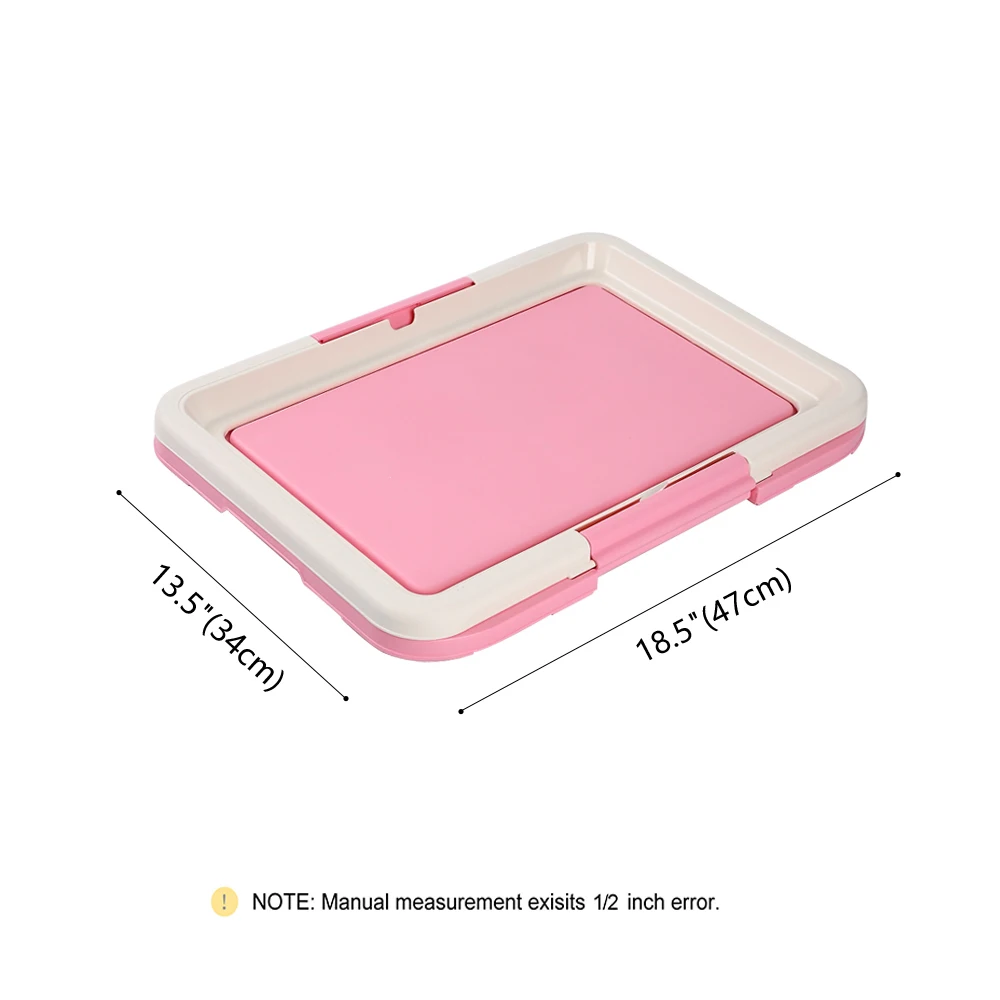 Inodoro portátil de entrenamiento para perros, orinal para interiores, inodoro para mascotas para perros pequeños, gatos, caja de arena para gatos, bandeja de soporte para almohadilla para cachorros, suministros para mascotas