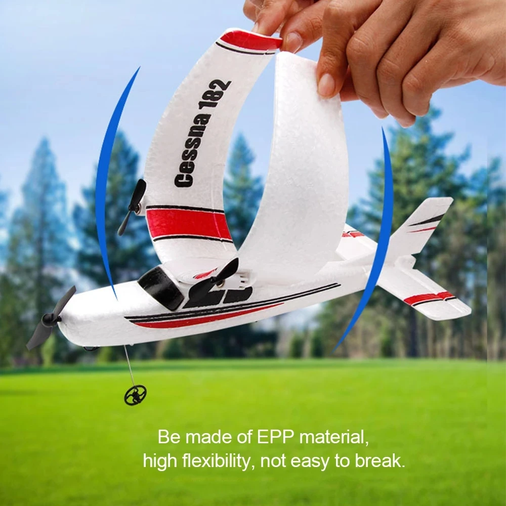 Avión FX801 RC de espuma EPP, 2,4G, 2 canales, RTF, Control remoto, avión de envergadura fija, juguetes, regalos para niños