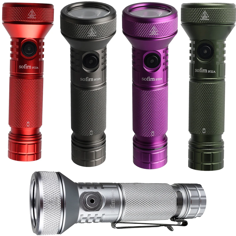 Sofirn IF22A 21700 USB C linterna LED potente recargable SFT40 2100lm 680M antorcha de carga inversa