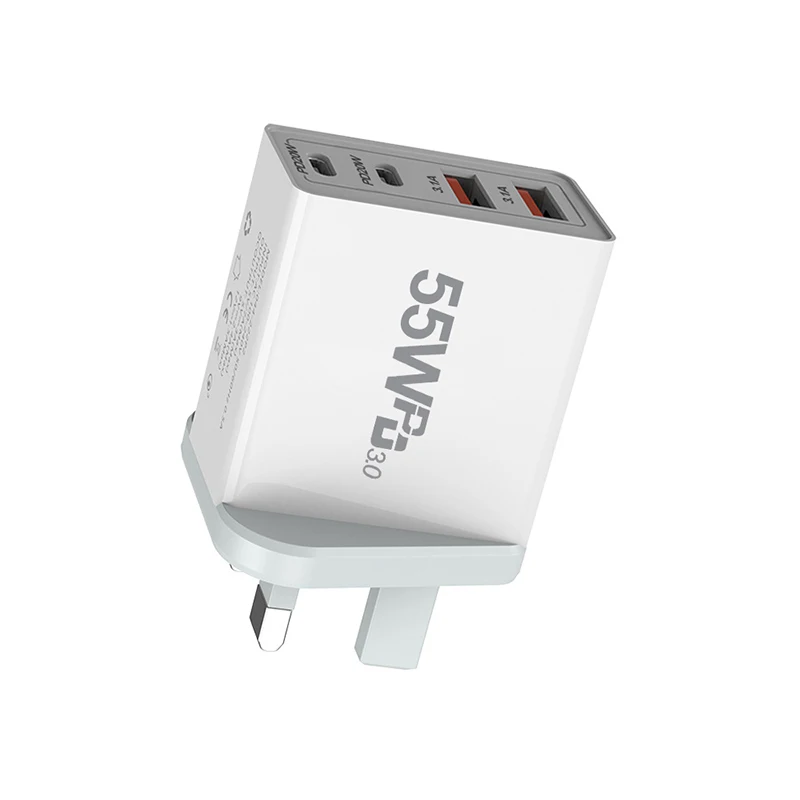 Cargador USB con enchufe UE/EE. UU./REINO UNIDO/AU, carga rápida 3,0 para adaptador de teléfono para iPhone 13 Pro Max, cargador de pared portátil, cargador rápido tipo c