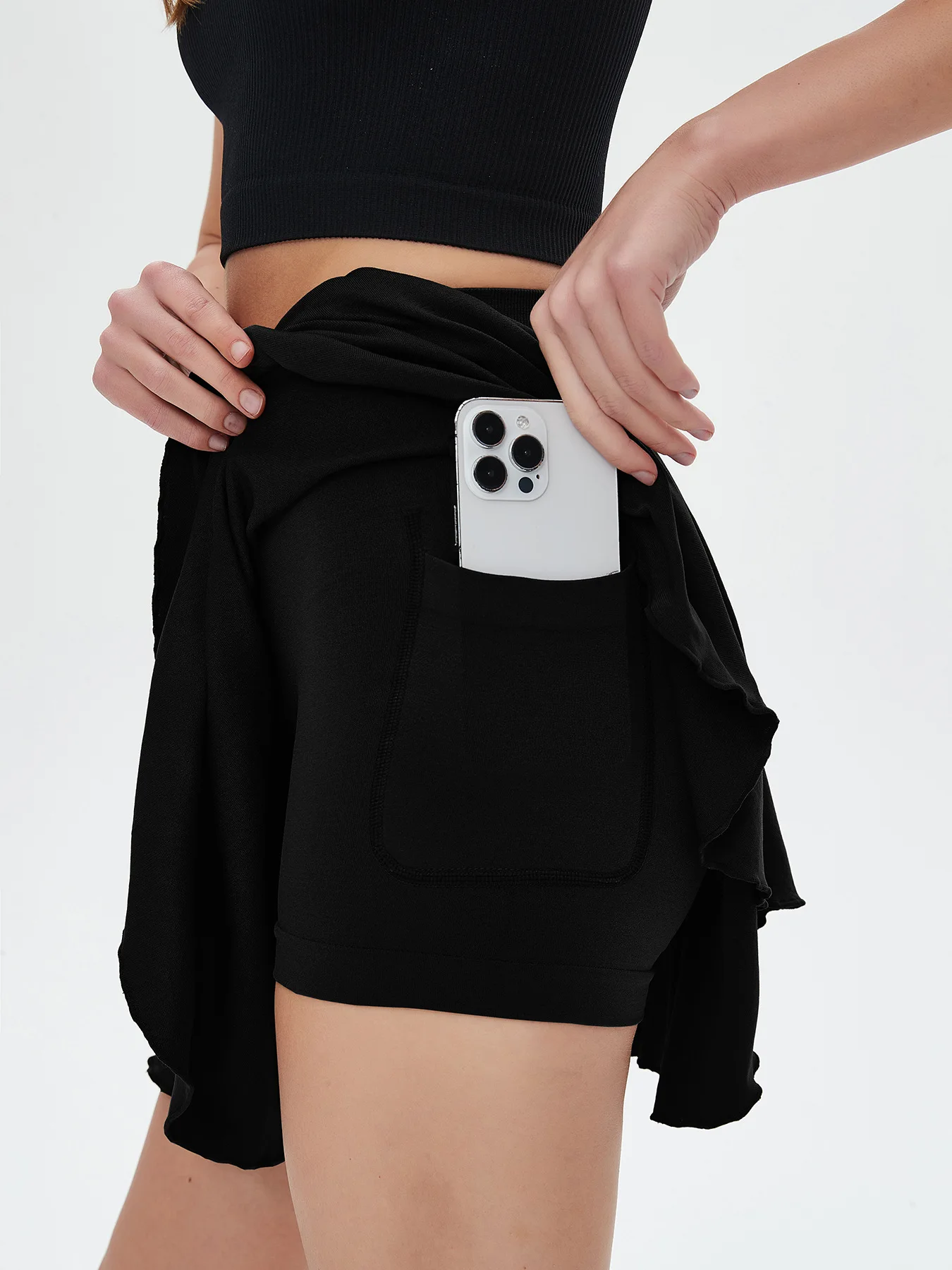 Minifalda Deportiva de Cintura Alta para Mujer CZGUKE con Cinturón, Bolsillo de Seguridad, Transpirable, para Tenis, Yoga, Golf, para un Movimiento Cómodo