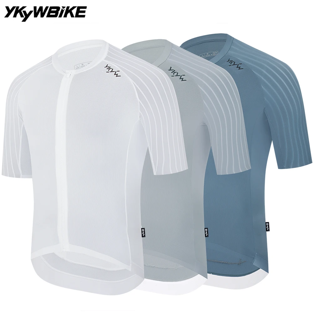 YKYW, Jersey de Ciclismo de 2025 de verano para hombre, camiseta de bicicleta, Jersey de bicicleta, cremallera, transpirable, aerodinámica, manga raglán de secado rápido