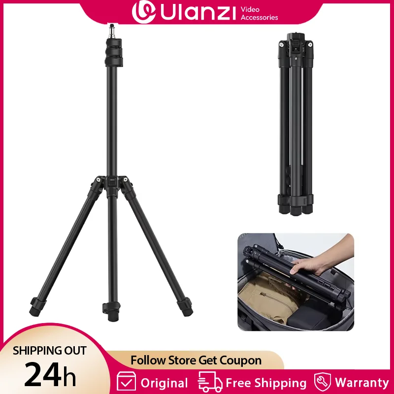 Ulanzi TT43 TT43 II, trípode de luz con patas reversibles de aleación de aluminio de 1,9 m, para luces LED, flashes y softboxes. Carga máxima: 6 kg.