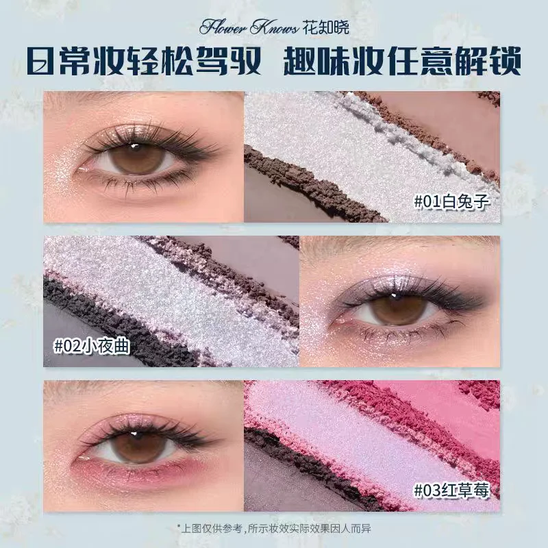 Flower Knows, colección Bunny Garden: crema labial, colorete, base de maquillaje en formato de cojín, base líquida, paleta de sombras de ojos, set de maquillaje.