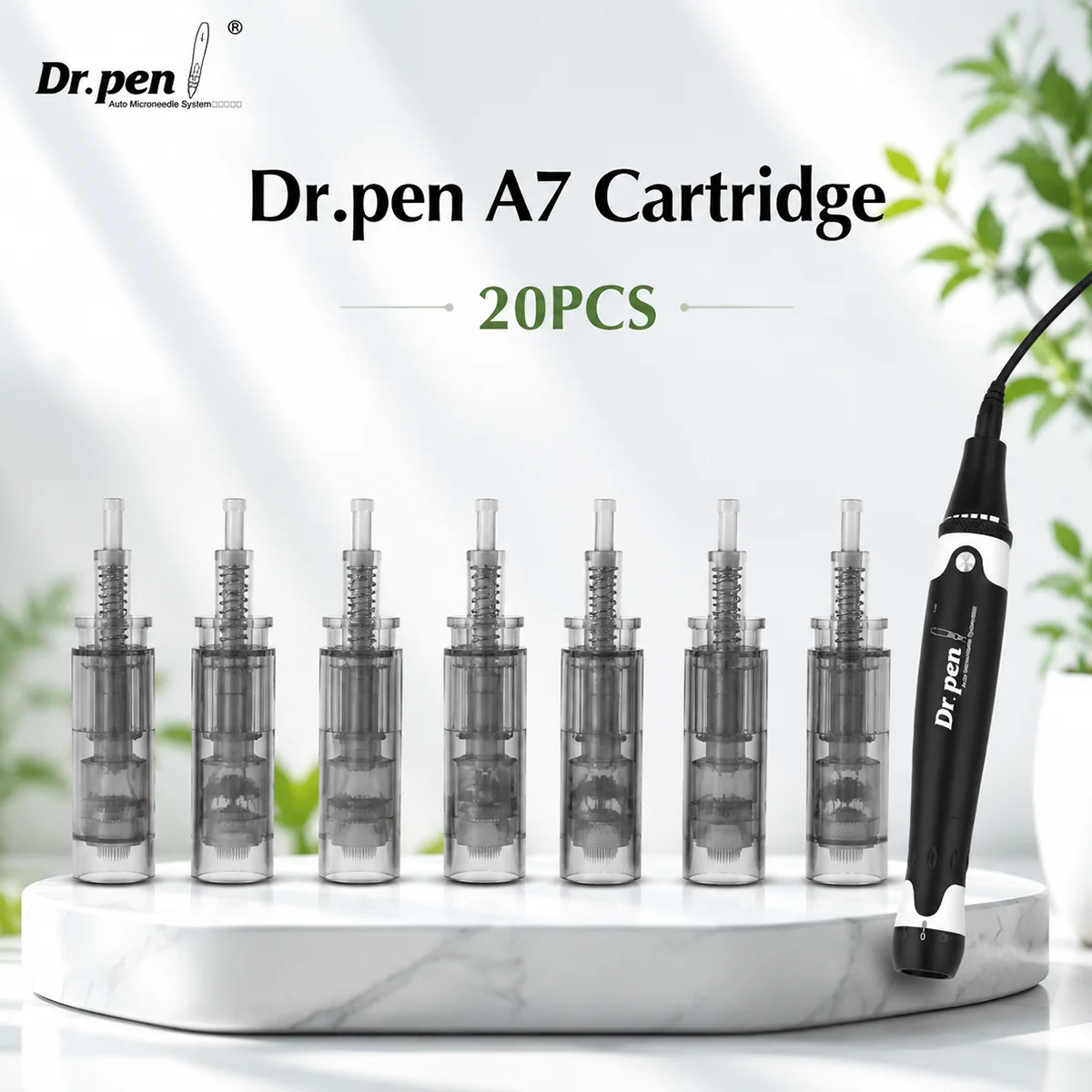 20 piezas de cartuchos de repuesto Dr.pen A7, longitud de la aguja 0.25 MM