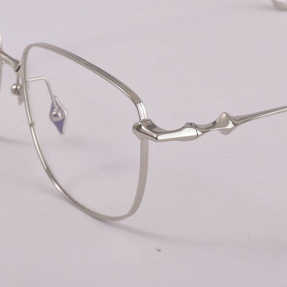 GENTLE ICC Titanium Ultra Light Gafas Montura Mujeres Hombres Anti luz azul piloto Gafas ópticas ACAD