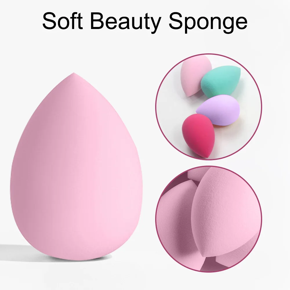 Juego de brochas de maquillaje de 3-20 piezas, sombra de ojos, base, colorete, resaltador, corrector, herramienta de belleza femenina, esponjas de belleza, esponjas para pulgar