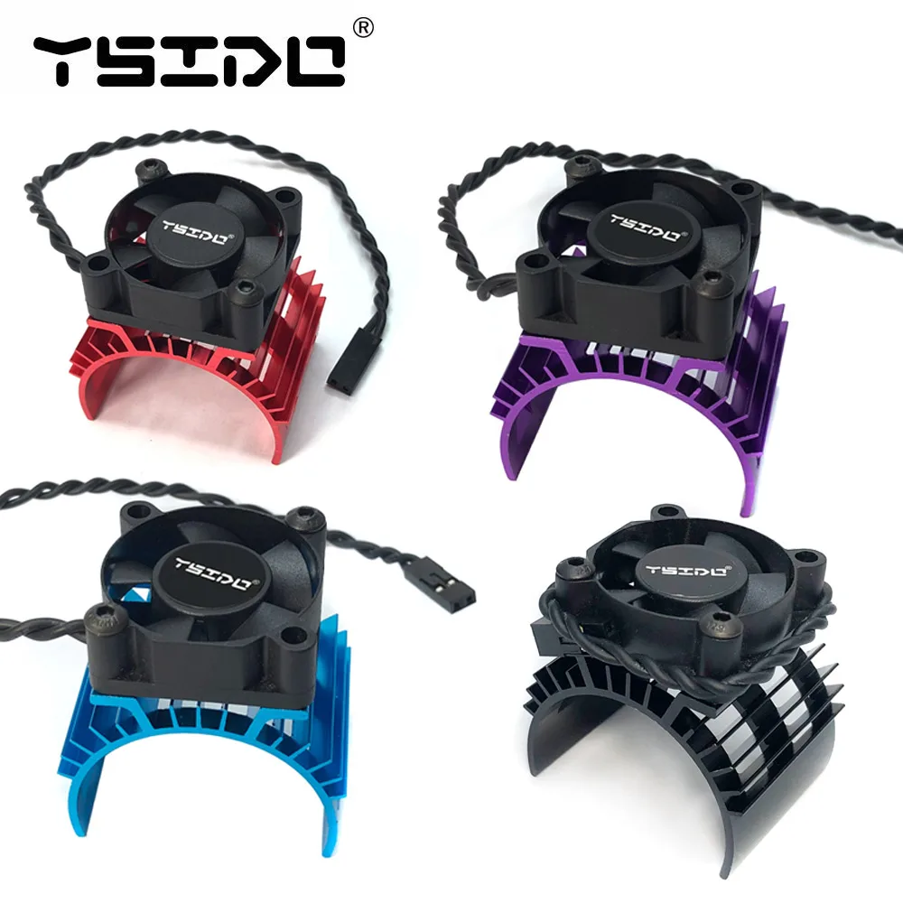 YSIDO RC Car 540 550 3650 3660 3665 cubierta de Motor eléctrico sin escobillas disipador de calor ventilador de refrigeración para Wltoys 124017 124016   Piezas