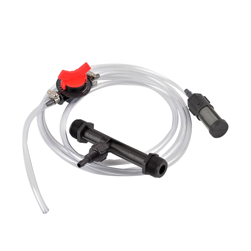 Tubo Venturi de riego 1/2 "3/4" 1 "1,5" válvula de Control de flujo Venturi de riego de rosca de 4 velocidades, Kit de filtro de agua 1 Juego