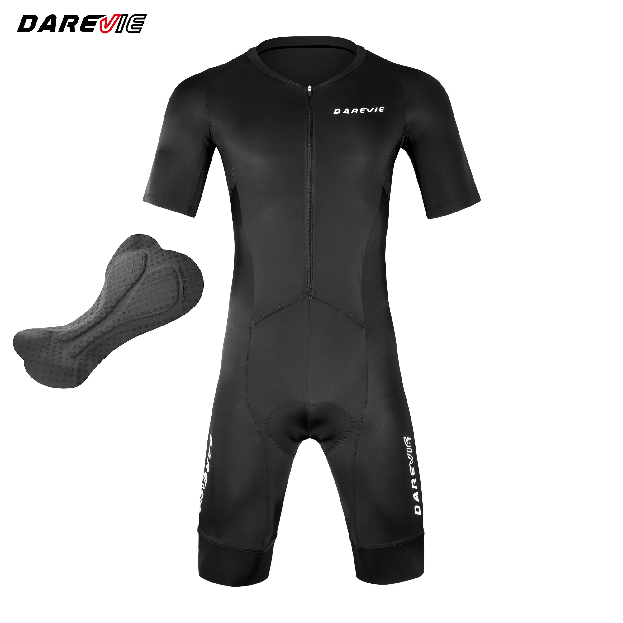 DAREVIE-mono de ciclismo para hombre, ropa de ciclismo de nivel de entrenamiento para hombre, traje de ciclismo antideslizante de 7,5 CM con pinza para pierna, corte ajustado