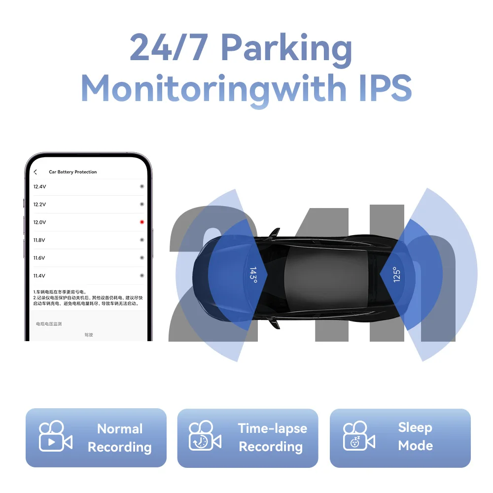 Cámara para Auto DDPAI Mola N3 Pro, Grabadora Delantera y Trasera, DVR 3K, GPS, Monitor de Estacionamiento 24H