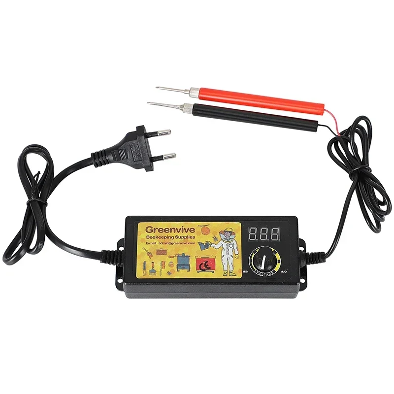 Dispositivo de Calentamiento Eléctrico para Apicultura, Pantalla Digital, Temperatura Ajustable, Equipo de Instalación de Marcos de Colmenas, 100-240V