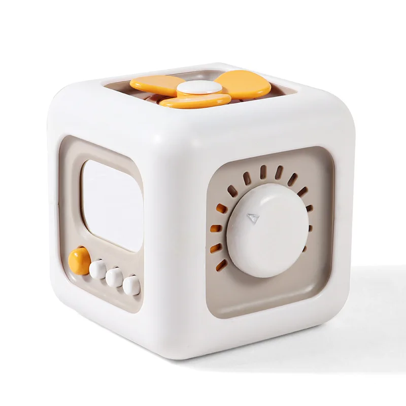 Juguete para bebé 6 en 1, cubo ocupado multifuncional, cubo de actividades Montessori, habilidad de práctica para niños pequeños, juguete educativo, tablero de presión sensorial