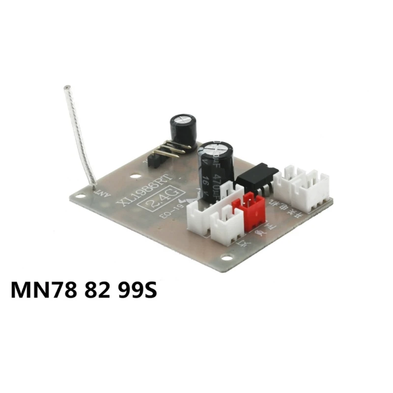 Piezas del receptor placa circuito para MN78 MN82 1/12 suministros coche Control remoto QX2D