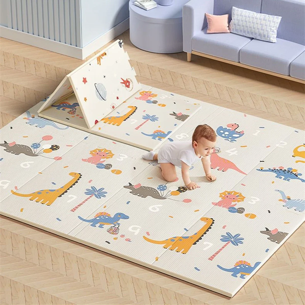 Alfombra plegable para niños, tapete de juego no tóxico para bebés, educativo en la guardería, almohadilla para escalar, alfombra para niños, juegos de actividades, juguetes, 180x100
