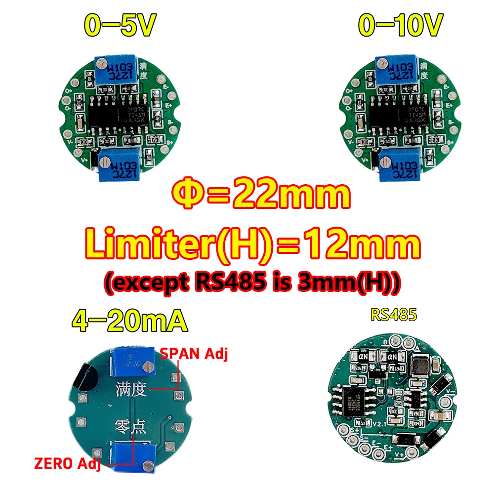 Convertidor de Señal de Sensor, Amplificador de Celda de Carga, Módulo de Salida de Voltaje 0-5V, Placa de Excitación con Ajuste de Rango/Cero