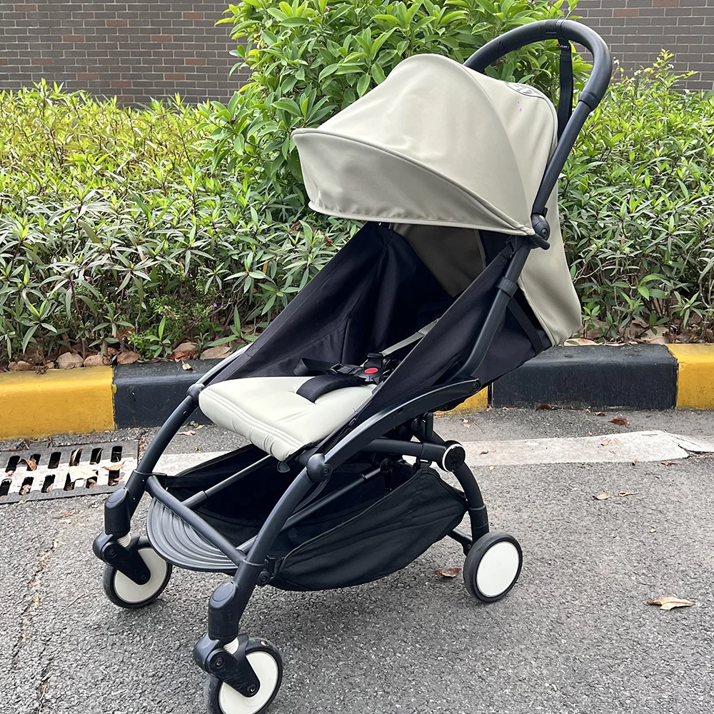 Nueva actualización 175 °   Kit de cubierta de dosel, cojín de asiento, sombrilla con accesorios de malla para cochecito Yoya/YOYO, reemplazo de colchón de asiento
