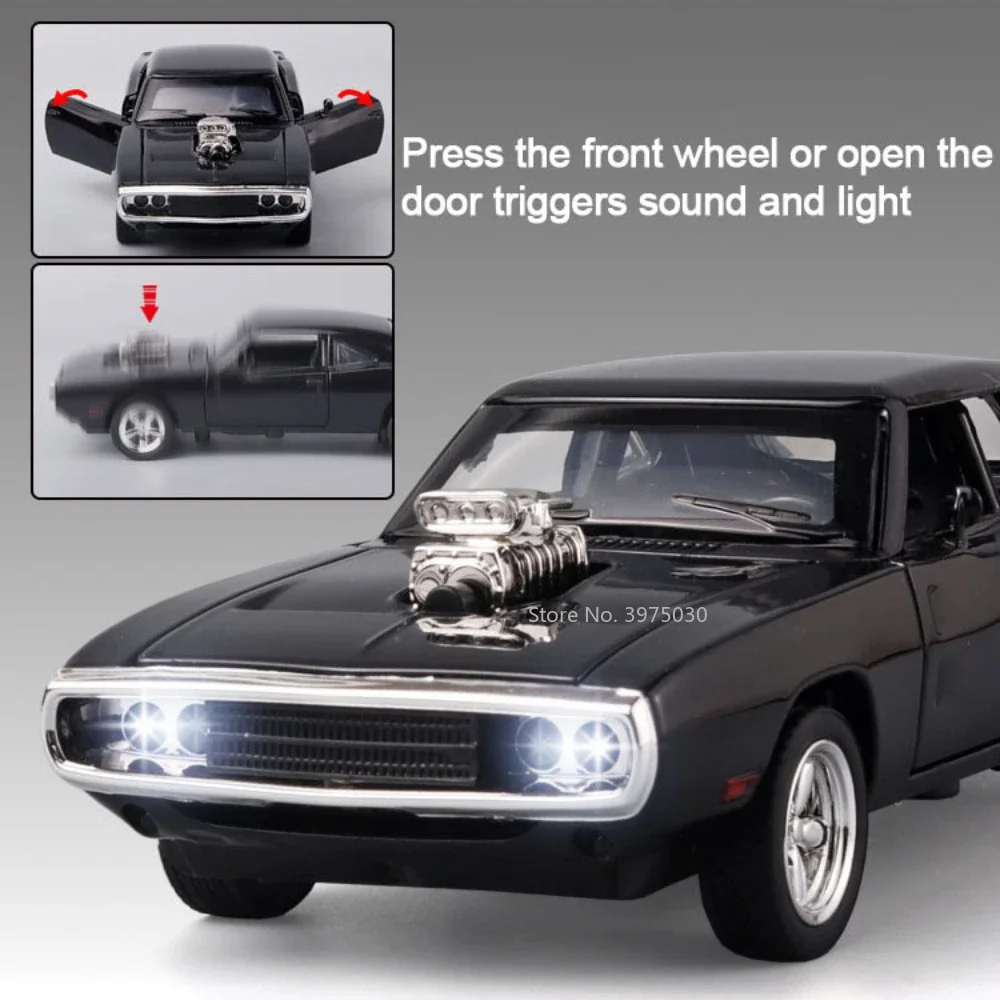 Modelo de coche de Metal con cargador a escala 1/32, vehículo de aleación fundido a presión, juguetes de alta simulación con coche extraíble, regalos para niños