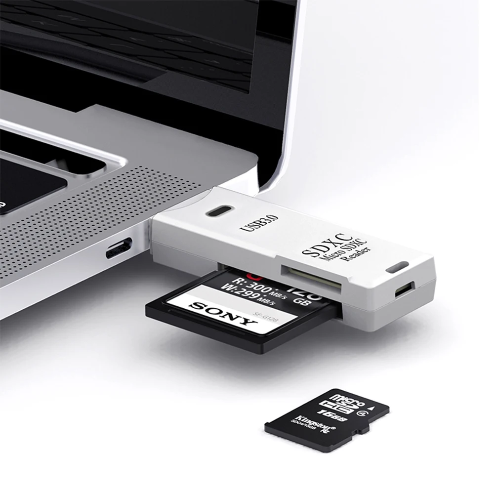 Lector de tarjetas USB 3,0 2 en 1, lector de tarjetas Micro TF sd, adaptador usb, lector de tarjetas de alta velocidad, tarjeta de memoria TF para PC, accesorios para ordenador portátil