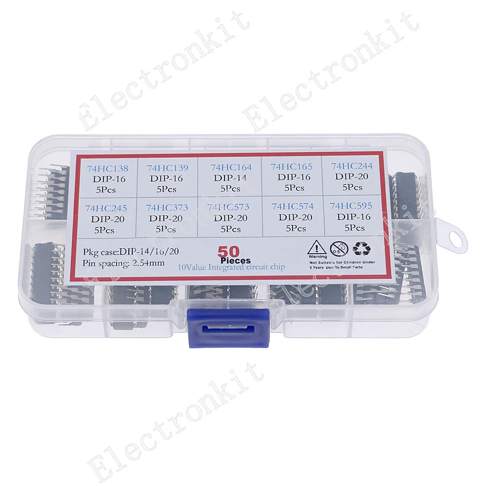 50 Uds 74HC00 74HC02 74HC04 74HC08 74HC14 74HC32 74HC74 74HC86 74HC125 74HC138 74HC139 74HC164 74HC165 74HC244 74HC245 74HC595